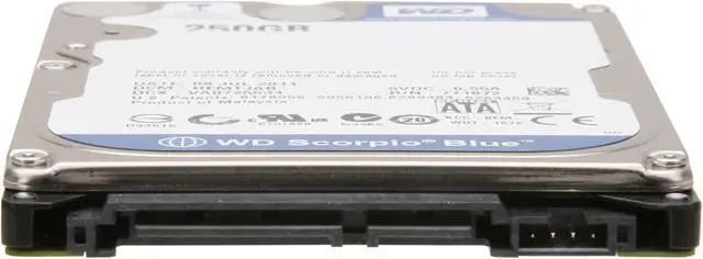 Alt view image 4 of 5 - WD Scorpio Blue WDBABB2500ANC-NRSN 250GB 5400 RPM 8MB Cache 2.5" SATA 1.5Gb/s Internal Notebook Hard Drive -Retail kit
