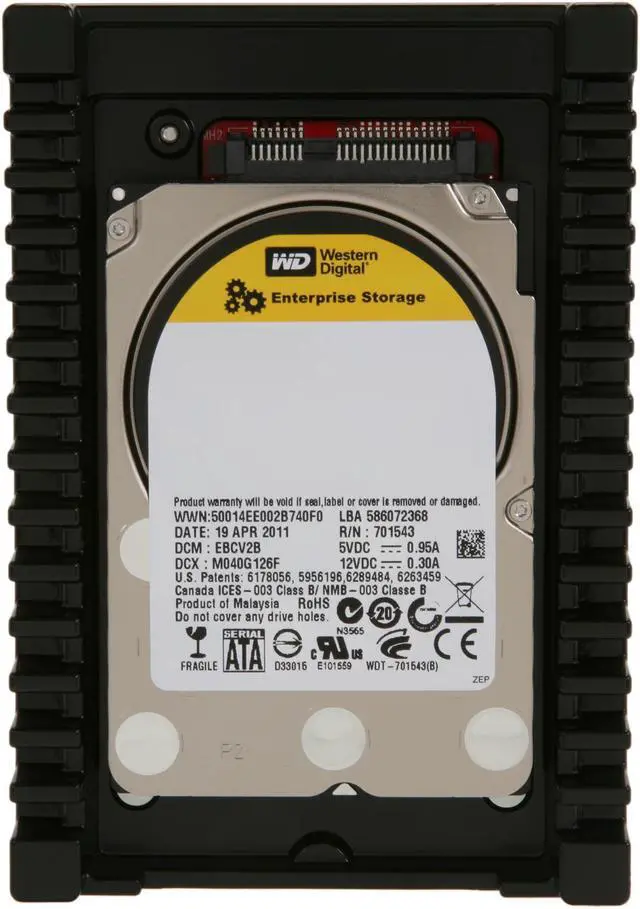 Alt view image 3 of 6 - WD WD VelociRaptor WDBACN3000ENC-NRSN 300GB 10000 RPM 16MB Cache SATA 3.0Gb/s 3.5" Internal Hard Drive