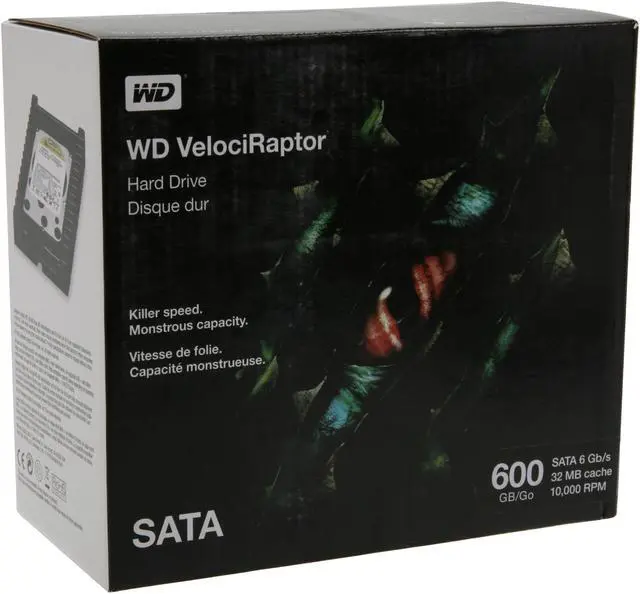 Main image of WD WD VelociRaptor WDBACN6000ANC-NRSN 600GB 10000 RPM 32MB Cache SATA 6.0Gb/s 3.5" Internal Hard Drive