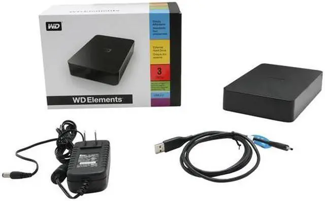 Alt view image 5 of 5 - WD Elements 3TB Desktop External Hard Drive