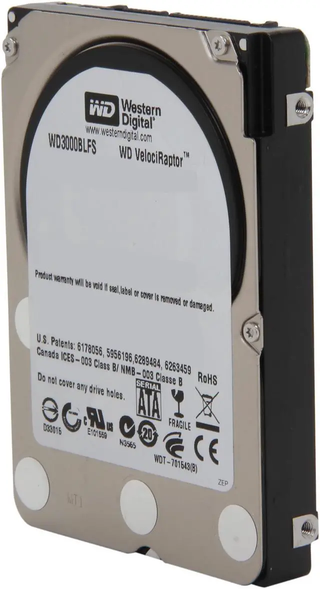 Main image of 2.5’’  300GB VelociRaptor WD3000BLFS  10000 RPM 16MB Cache 2.5" SATA 3.0Gb/s Internal Enterprise Hard Drive -Bare Drive