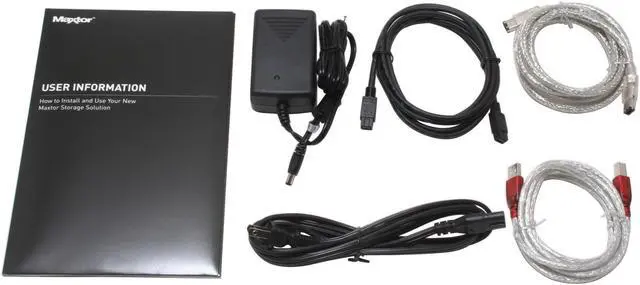 Alt view image 3 of 4 - Maxtor OneTouch III 1TB USB 2.0 / Firewire400 / Firewire800 3.5" External Hard Drive G01W010