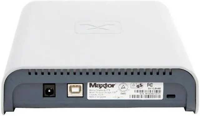 Alt view image 3 of 5 - Maxtor Personal Storage 3100 80GB USB 2.0 3.5" External Hard Drive M01B080