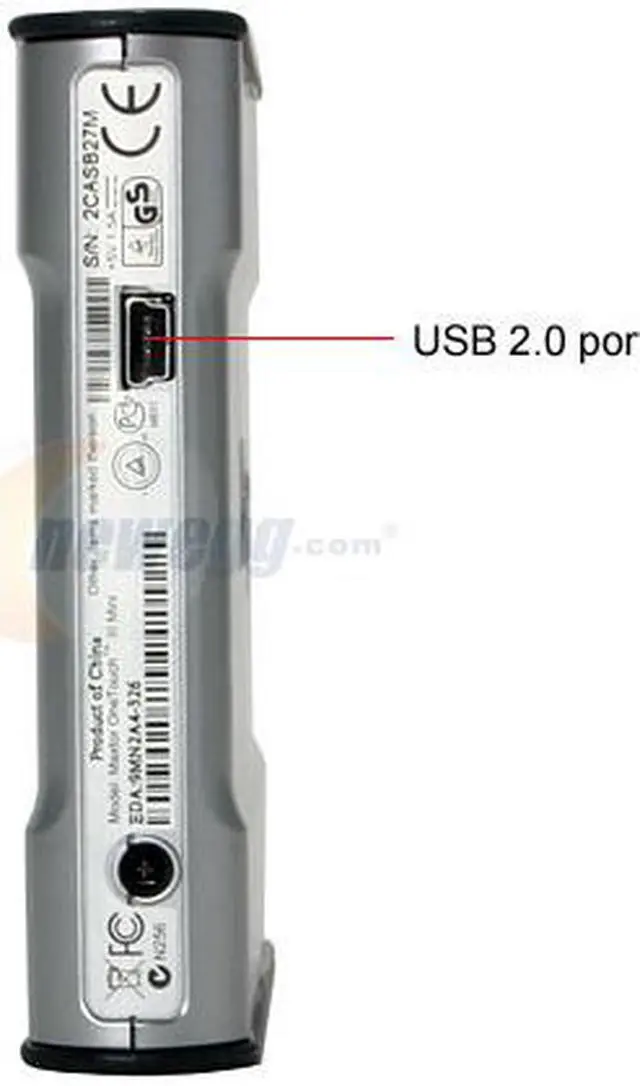 Alt view image 4 of 7 - Maxtor OneTouch III Mini 160GB USB 2.0 2.5" External Hard Drive R01E160 (STM901603OTABE1-RK)