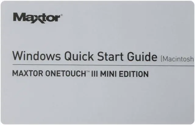 Alt view image 6 of 7 - Maxtor OneTouch III 120GB USB 2.0 2.5" External Hard Drive STM901203OTABE1-RK
