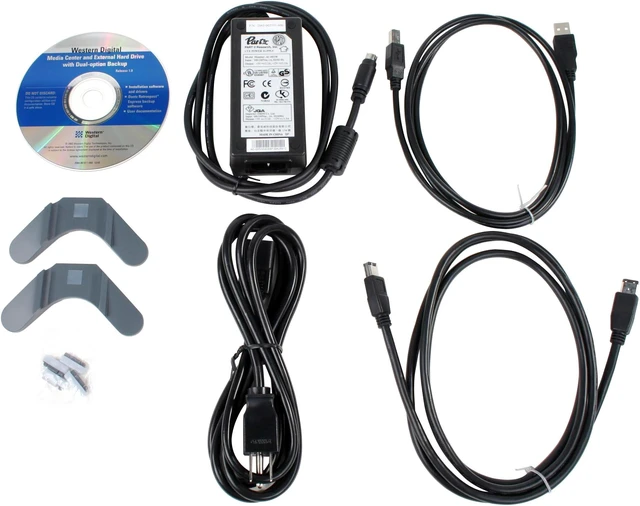Alt view image 4 of 5 - WD Dual-option Combo 120GB USB 2.0 / Firewire400 3.5" External Hard Drive WDXB1200JBRNN
