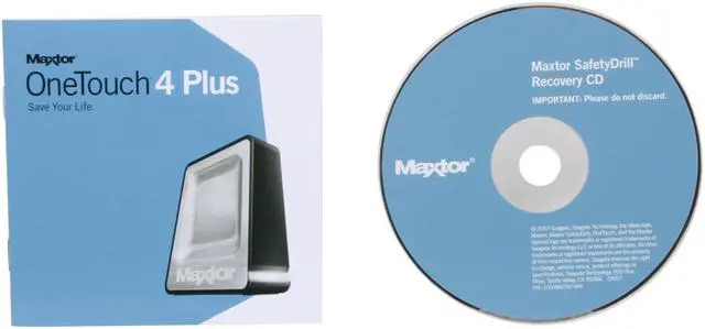 Alt view image 6 of 7 - Maxtor OneTouch 4 Plus 1TB USB 2.0 / Firewire400 3.5" External Hard Drive STM310004OTA3E5-RK