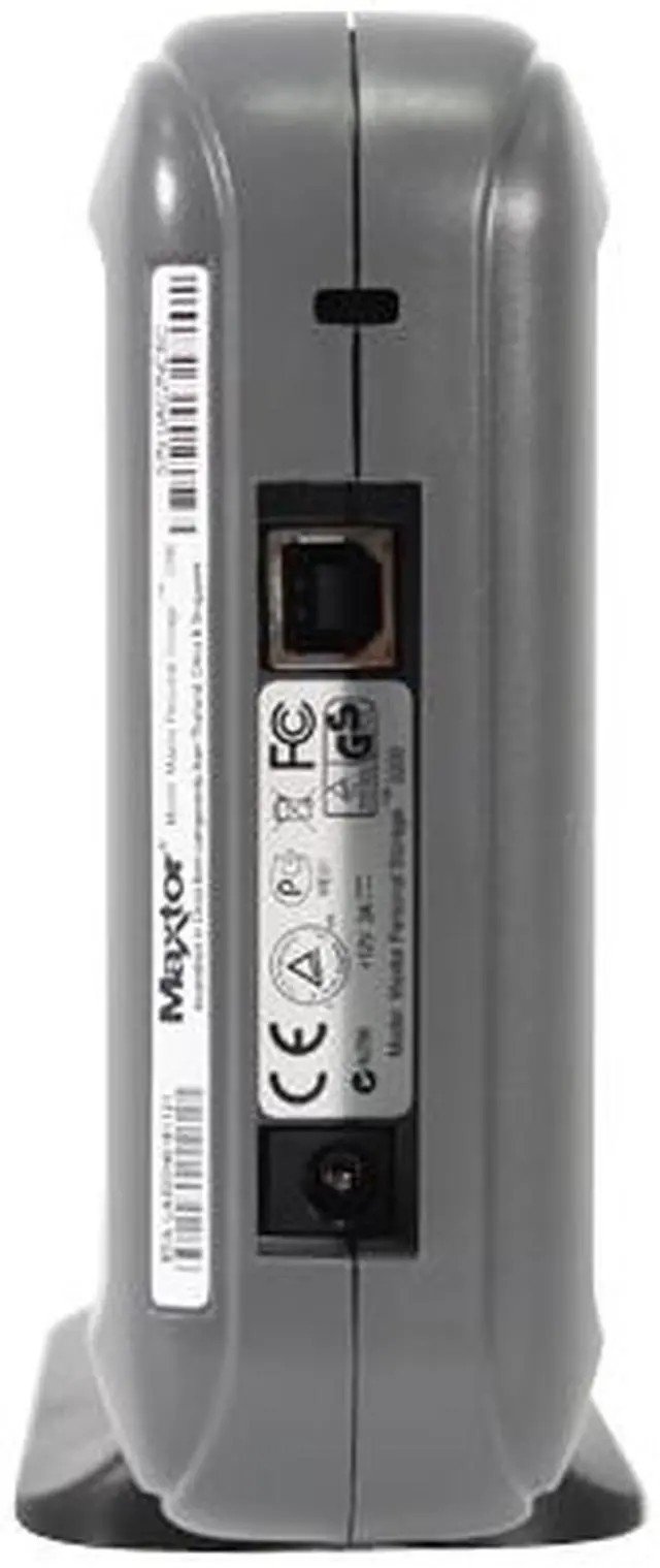 Alt view image 3 of 6 - Maxtor Basics Personal Storage 3200 320GB USB 2.0 3.5" External Hard Drive U31H320