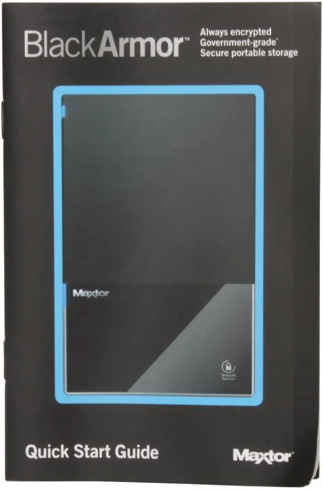 Alt view image 8 of 9 - Maxtor BlackArmor 320GB USB 2.0 2.5" External Hard Drive STM903203BAA1E1-RK