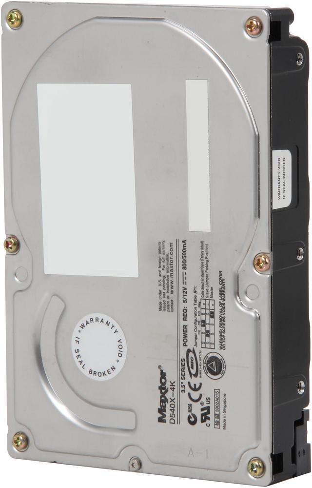 Main image of Maxtor D540X-4K 80GB IDE Ultra ATA100 / ATA-6 3.5" Hard Drive Bare Drive