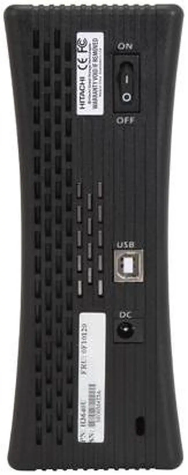 Alt view image 4 of 6 - Hitachi GST 640GB USB 2.0 3.5" External Hard Drive H3640U Black