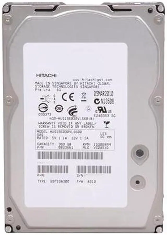 Alt view image 2 of 4 - HGST Ultrastar 15K600 HUS156030VLS600(0B23661) 300GB 15000 RPM 16MB Cache SAS 6Gb/s 3.5" Enterprise Hard Drive Bare Drive