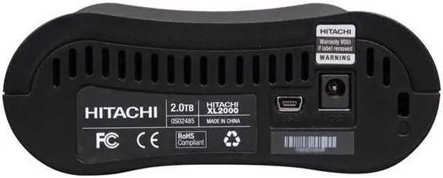 Alt view image 3 of 5 - Hitachi GST XL Desk 2TB USB 2.0 3.5" External Hard Drive HXSDNB20001BBB (0S02485)