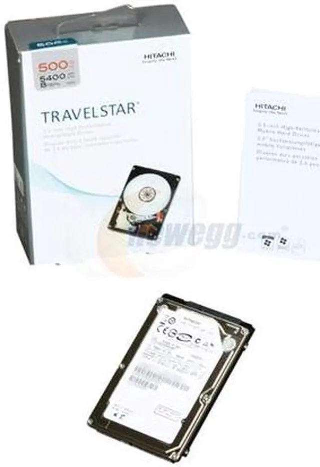 Alt view image 6 of 6 - HGST Travelstar 0S02857 500GB 5400 RPM 8MB Cache SATA 3Gb/s 2.5" Internal Notebook Hard Drive Retail Kit