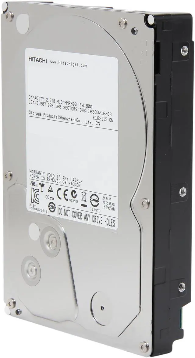 Main image of Hitachi GST Deskstar H3IK20003272SP (0S02861) 2TB 7200 RPM 32MB Cache SATA 6.0Gb/s 3.5" Internal Hard Drive