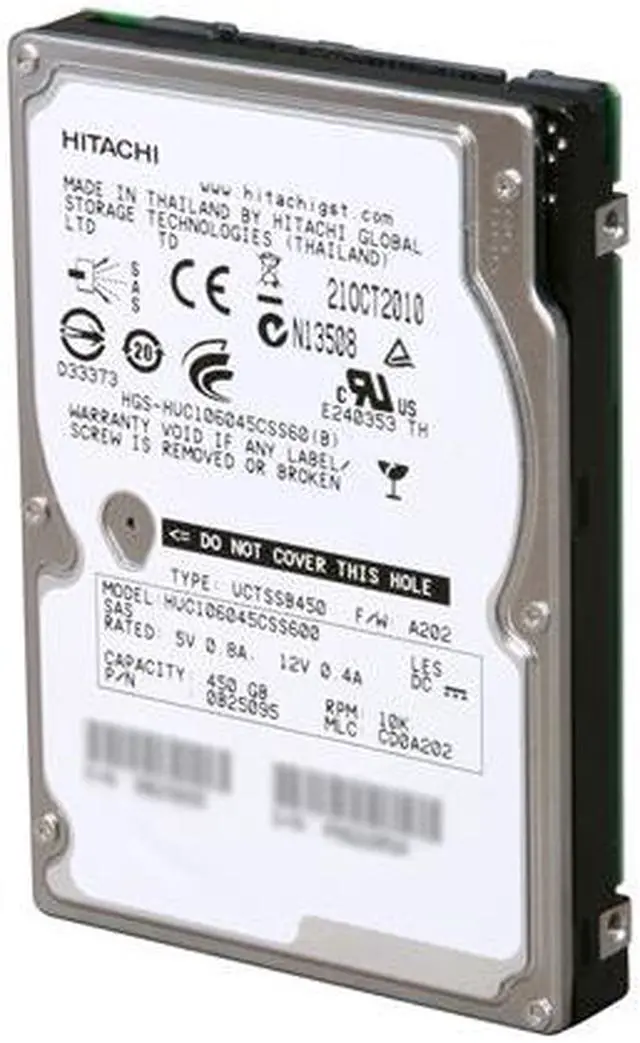 Main image of HGST Ultrastar 0B25095 450GB 10000 RPM 64MB Cache SAS 6Gb/s 2.5" Enterprise Hard Disk Drive Bare Drive