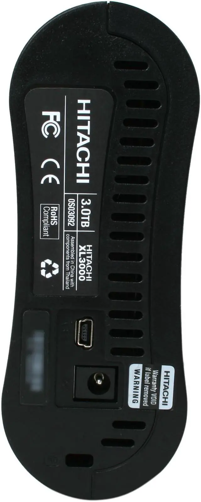 Alt view image 4 of 5 - Hitachi GST XL Desk 3TB USB 2.0 3.5" External Hard Drive 0S03092