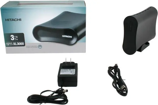 Alt view image 5 of 5 - Hitachi GST XL Desk 3TB USB 2.0 3.5" External Hard Drive 0S03092