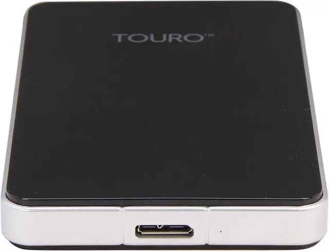 Alt view image 2 of 6 - HGST 500GB Touro Mobile Pro External Hard Drive USB 3.0 Model 0S03105 Black
