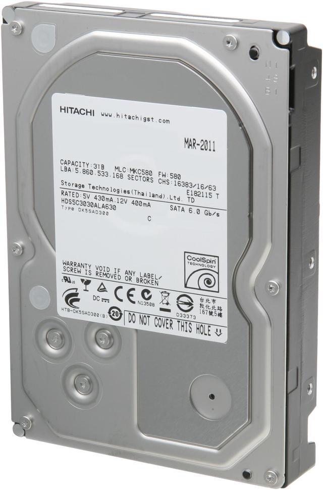 Hitachi GST Deskstar 5K3000 HDS5C3030ALA630 (0F12460) 3TB 5700 RPM