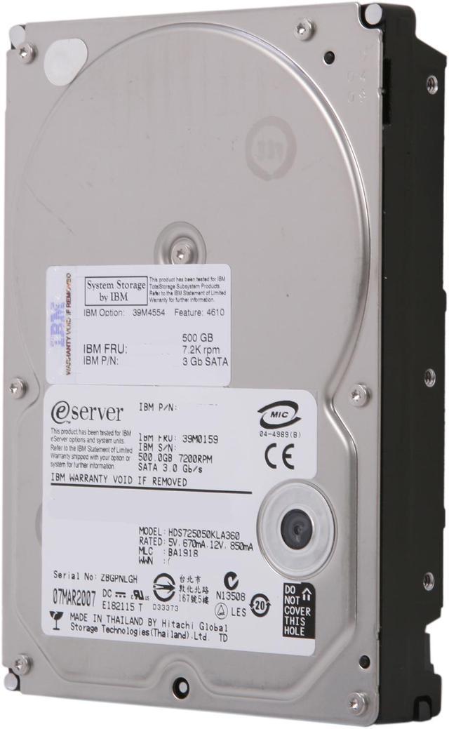 日立GST Deskstar T7K500(500GB/SATA3G/7200rpm/16MB) HDT725050VLA360