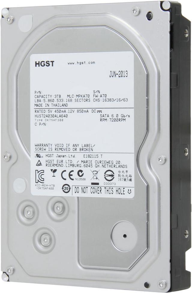 HGST HUS724030ALA640 (0F14689) 3TB 7200 RPM 64MB Cache SATA 6.0Gb