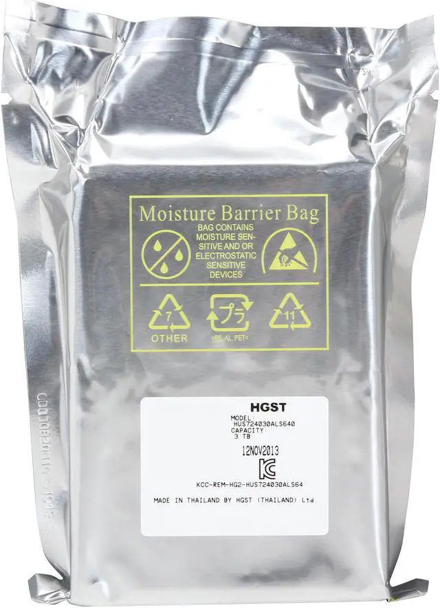 Alt view image 5 of 5 - HGST Ultrastar 7K4000 HUS724030ALS640 (0B26886) 3TB 7200 RPM 64MB Cache SAS 6Gb/s 3.5" Enterprise Hard Drive