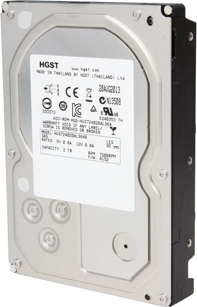 Main image of HGST Ultrastar 7K4000 HUS724020ALS640 (0B26887) 2TB 7200 RPM 64MB Cache SAS 6Gb/s 3.5" Enterprise Hard Drive Bare Drive