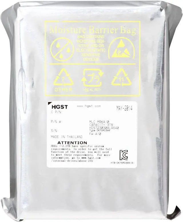 Alt view image 5 of 5 - Hitachi GST Deskstar 7K3000 HDS723030ALA640 (0F12450) 3TB 7200 RPM 64MB Cache SATA 6.0Gb/s 3.5" Internal Hard Drive