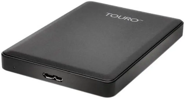 Alt view image 5 of 6 - HGST 500GB Touro Mobile Portable Hard Drive USB 3.0 Model 0S03796 Black