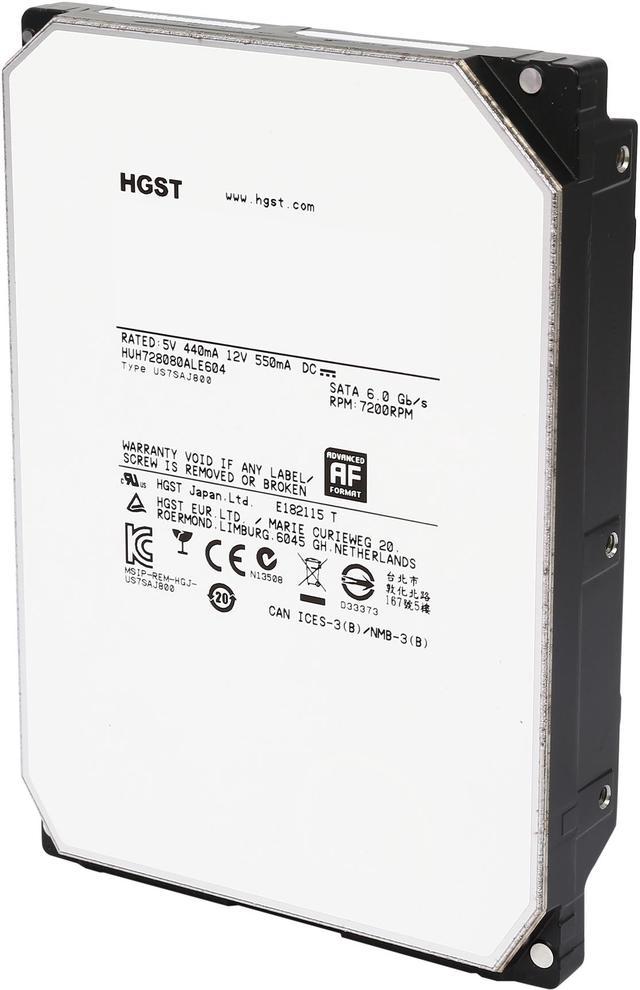 HGST Ultrastar He8 HUH728080ALE604 0F23668 / 0F25721 8TB 7,2K RPM