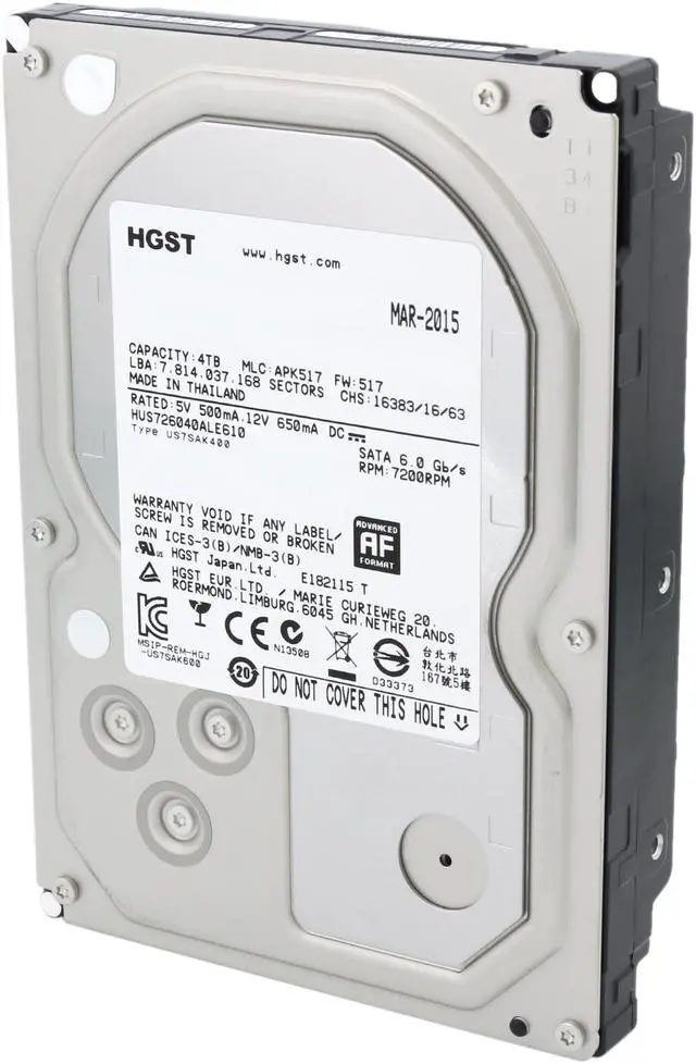 Hitachi/HGST HUS726040ALE610 3.5 HDD 4TB