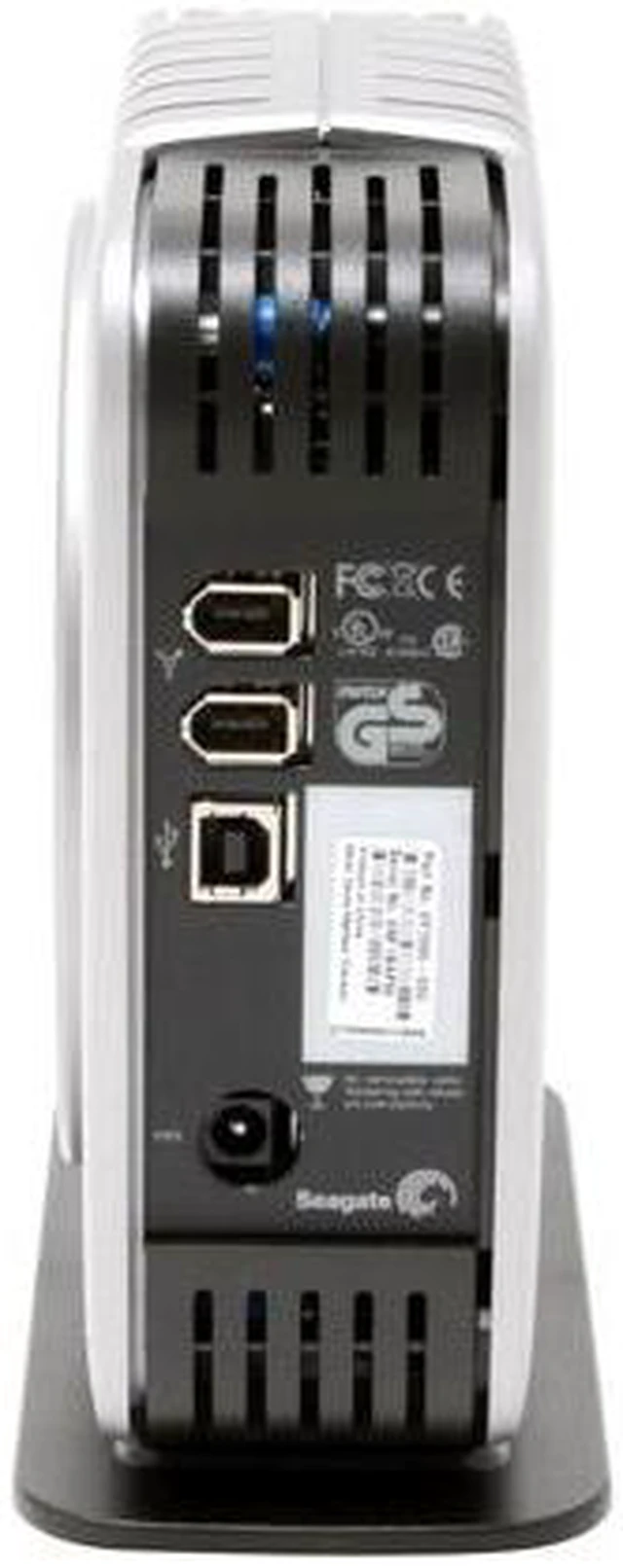 Alt view image 2 of 5 - Seagate Pushbutton Backup 300GB 7200 RPM 3.5" USB 2.0 / Firewire400 External Hard Drive Model ST3300601CB-RK