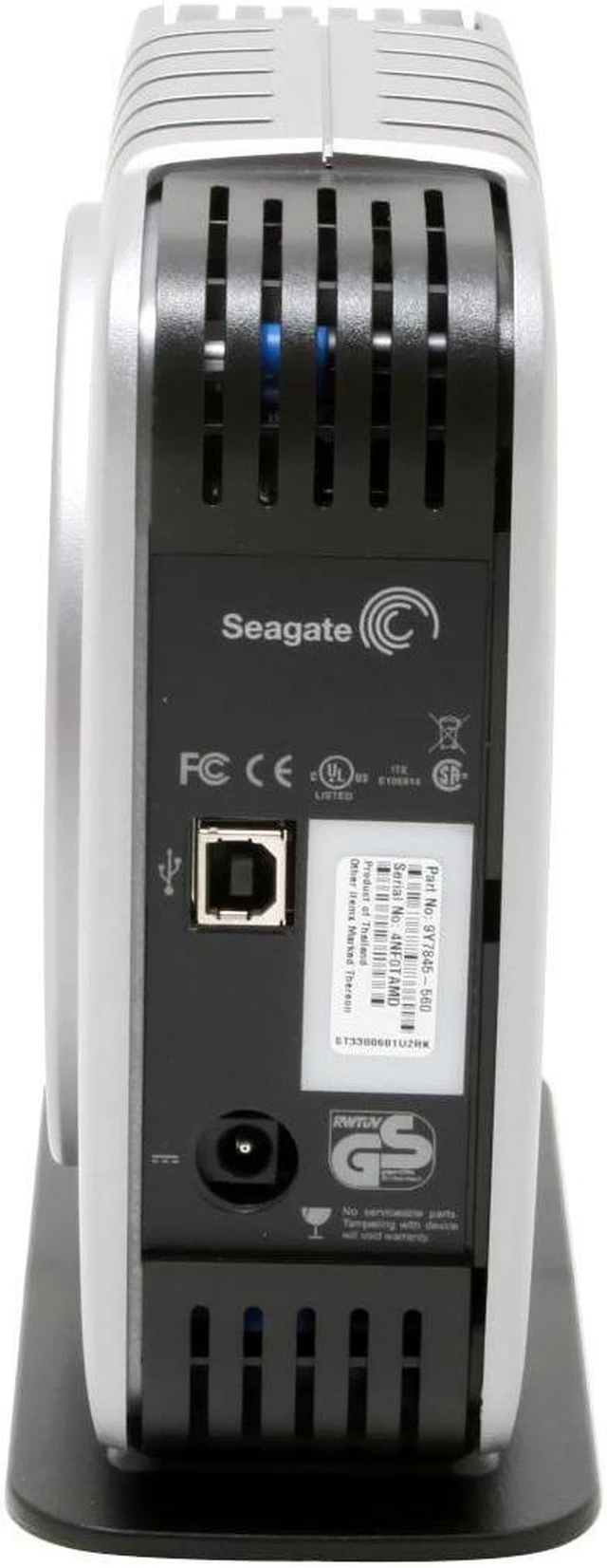 Alt view image 3 of 4 - Seagate Pushbutton Backup 250GB USB 2.0 3.5" External Hard Drive ST3250601U2-RK
