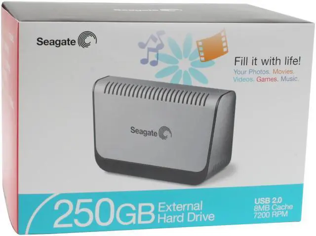 Alt view image 7 of 7 - Seagate 250GB USB 2.0 3.5" External Hard Drive ST3250824U2-RK