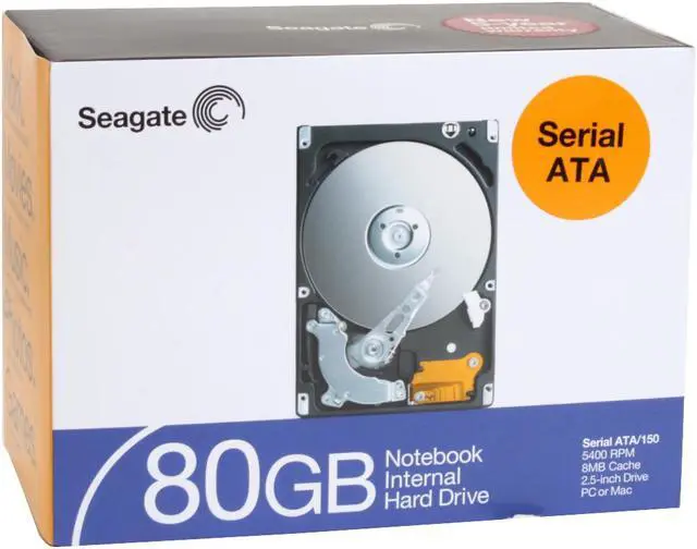 Alt view image 2 of 2 - Seagate ST980811AS-RK 80GB 5400 RPM 8MB Cache SATA 1.5Gb/s 2.5" Notebook Hard Drive
