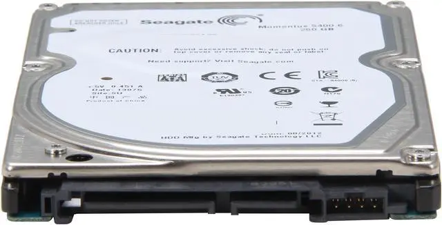 Alt view image 4 of 6 - Seagate ST90250N1A1AS-RK 250GB 5400 RPM 8MB Cache SATA 3.0Gb/s 2.5" Notebook Hard Drive Retail kit