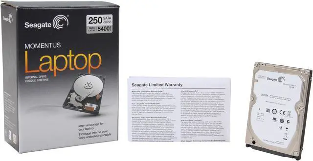 Alt view image 6 of 6 - Seagate ST90250N1A1AS-RK 250GB 5400 RPM 8MB Cache SATA 3.0Gb/s 2.5" Notebook Hard Drive Retail kit