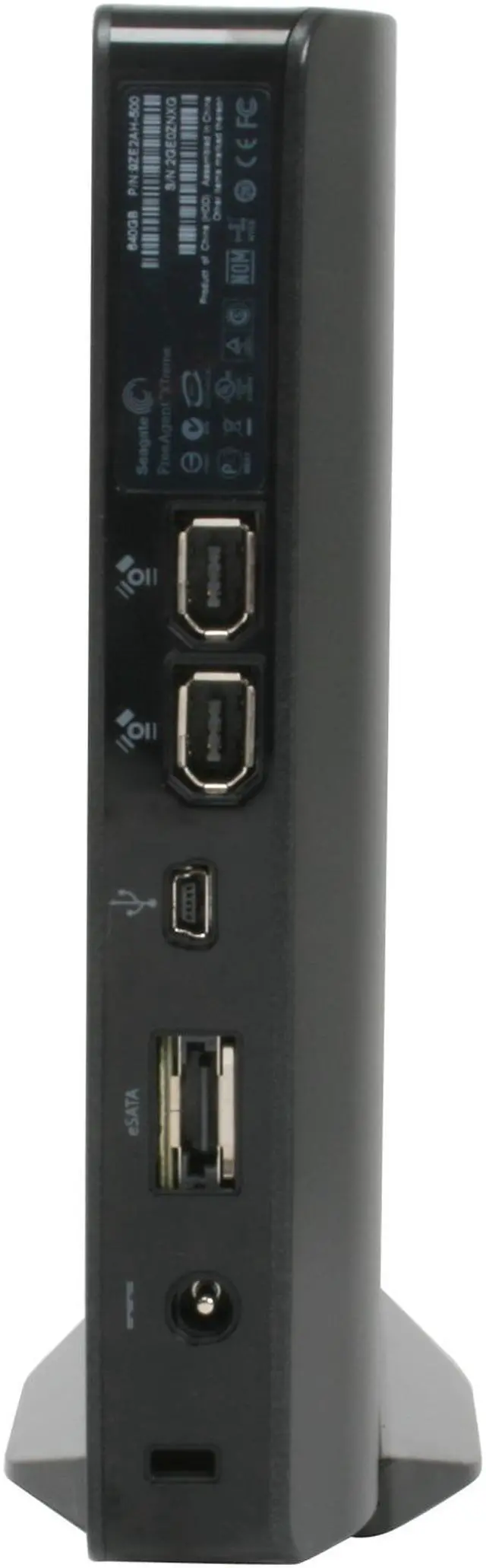 Alt view image 4 of 5 - Seagate FreeAgent XTreme 640GB USB 2.0 / Firewire400 / eSATA 3.5" External Hard Drive ST306404FPA2E3-RK Black