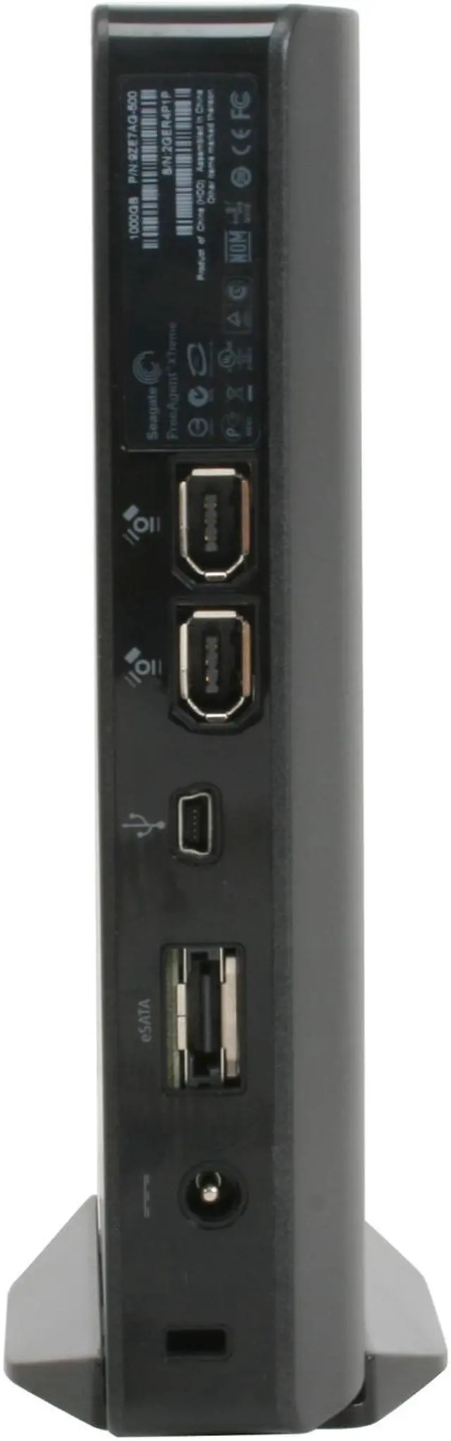 Alt view image 3 of 4 - Seagate FreeAgent XTreme 1TB USB 2.0 / Firewire400 / eSATA 3.5" External Hard Drive ST310005FPA2E3-RK Black