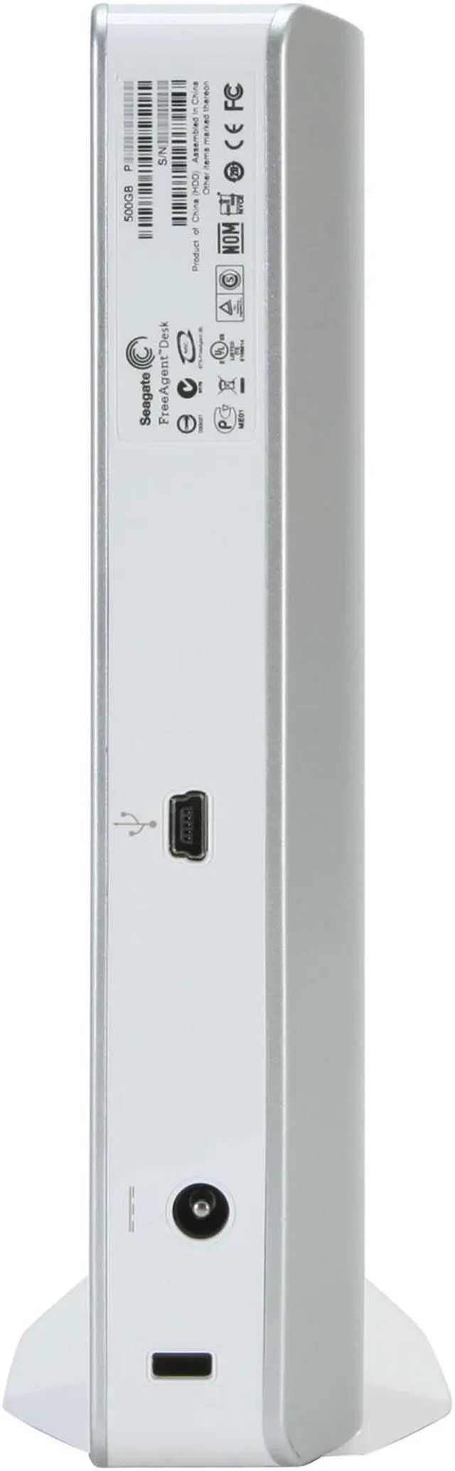 Alt view image 3 of 4 - Seagate FreeAgent Desk 500GB USB 2.0 3.5" External Hard Drive ST305004FDA2E1-RK Silver