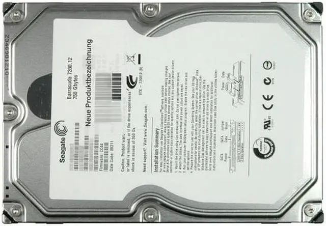 Alt view image 6 of 6 - Seagate BarraCuda 7200.12 ST3750528AS 750GB 7200 RPM 32MB Cache SATA 3.0Gb/s 3.5" Internal Hard Drive Bare Drive