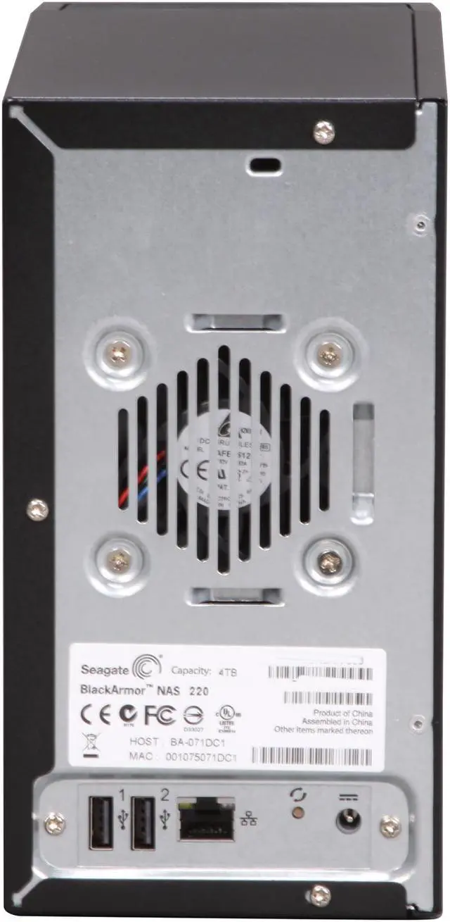 Alt view image 4 of 5 - Seagate ST340005LSA10G-RK 4TB (2 x 2TB) BlackArmor NAS 220