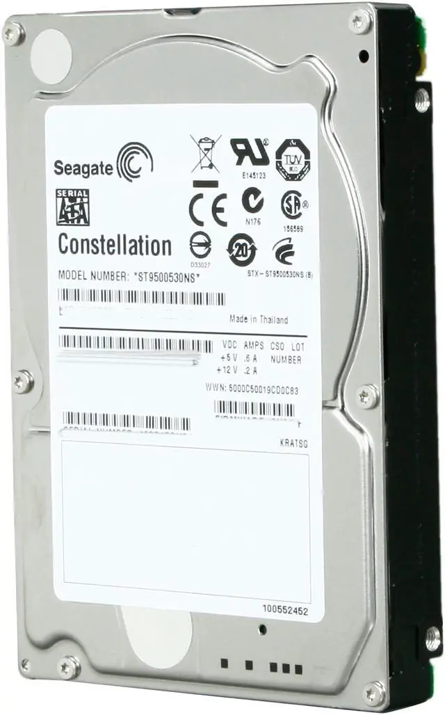Main image of Seagate Constellation ST9500530NS 500GB 7200 RPM 32MB Cache SATA 3.0Gb/s 2.5" Internal Enterprise-class Hard Drive Bare Drive
