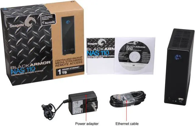Alt view image 8 of 8 - Seagate ST310005MNA10G-RK 1TB BlackArmor NAS 110