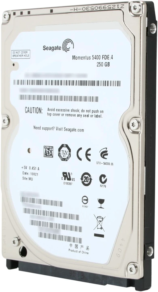 Seagate Momentus 5400 FDE.4 ST9250317AS 250GB 5400 RPM 8MB Cache SATA 3 ...