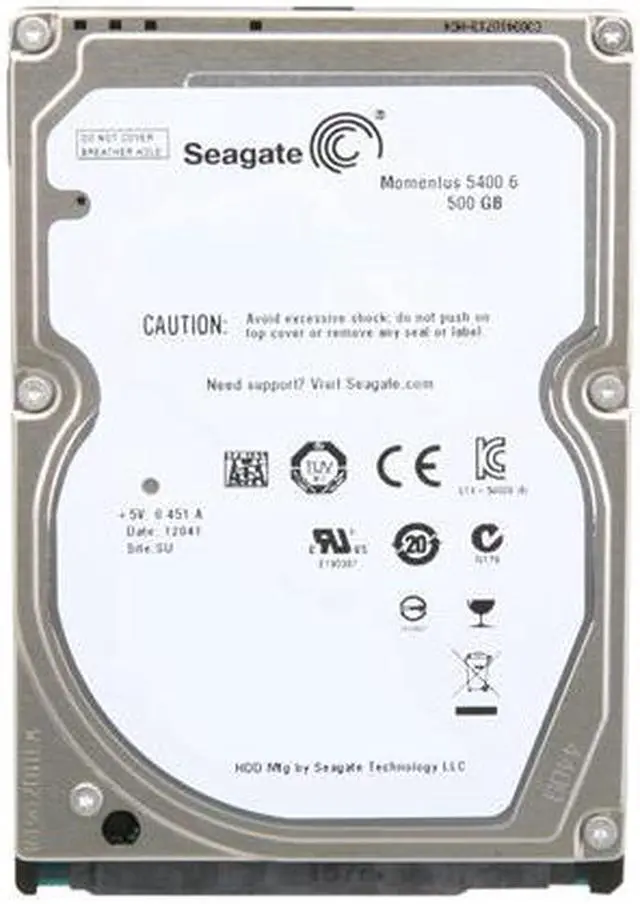 Alt view image 3 of 5 - Seagate Momentus ST905003N1A1AS-RK 500GB 5400 RPM 8MB Cache SATA 3.0Gb/s 2.5" Internal Notebook Hard Drive Retail Packaging