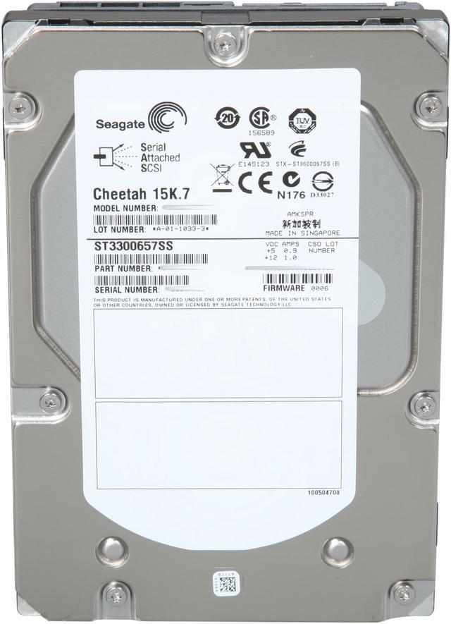 Lenovo Seagate HDD 03x3621 ST3300657SS 300GB SAS 15K RPM 16MB 3.5 