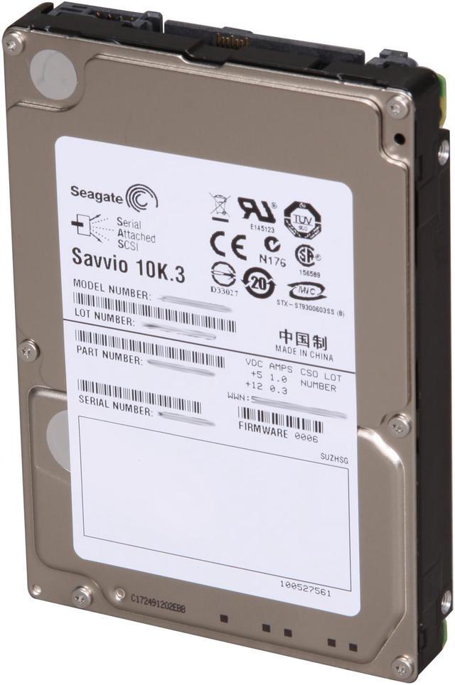 Seagate Savvio 10K.3 ST9300603SS 300GB 10000 RPM 16MB Cache SAS 6Gb/s 2.5