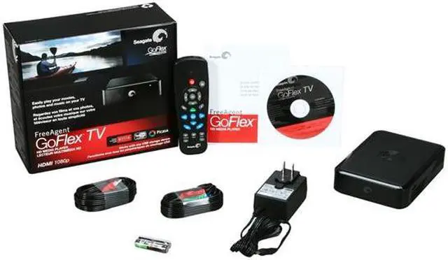 Alt view image 5 of 5 - Seagate FreeAgent GoFlex USB 2.0 TV HD Media Player (Only) STAJ100 Black